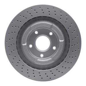 Chevrolet Corvette Brake Rotor (1) - Front - R1 Concepts - GeoSPEC Coated Rotor - Drilled - `06-`13